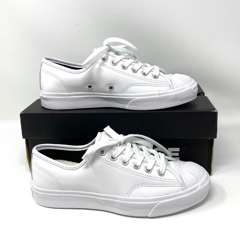 🌿Sale🌿 Converse JP White Leather Low Top Sneakers Logo Men's Size 11.5 168135C
